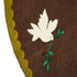 Doves on Brown Christmas Tree Skirt in Hand Felted Wool - 60" - ARCADIA HOME